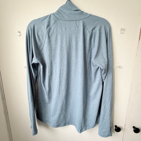 Eddie Bauer Active Funnel Neck Pullover Blue Green Women’s M - Picture 4 of 9